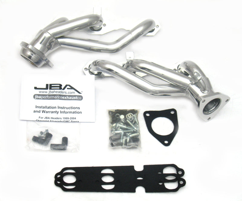 JBA 99-02 GM Truck 4.3L V6 w/o A.I.R. Injection 1-1/2in Primary Silver Ctd Cat4Ward Header 1842S-2JS 1842S-2JS Photo - Primary