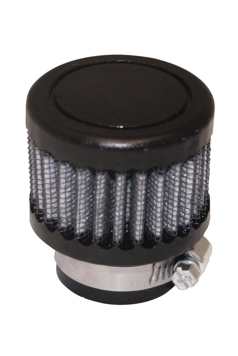 Moroso Filtered Valve Cover Breather - Clamp-On - 1in ID - Black Finish 68792 68792 Photo - Primary