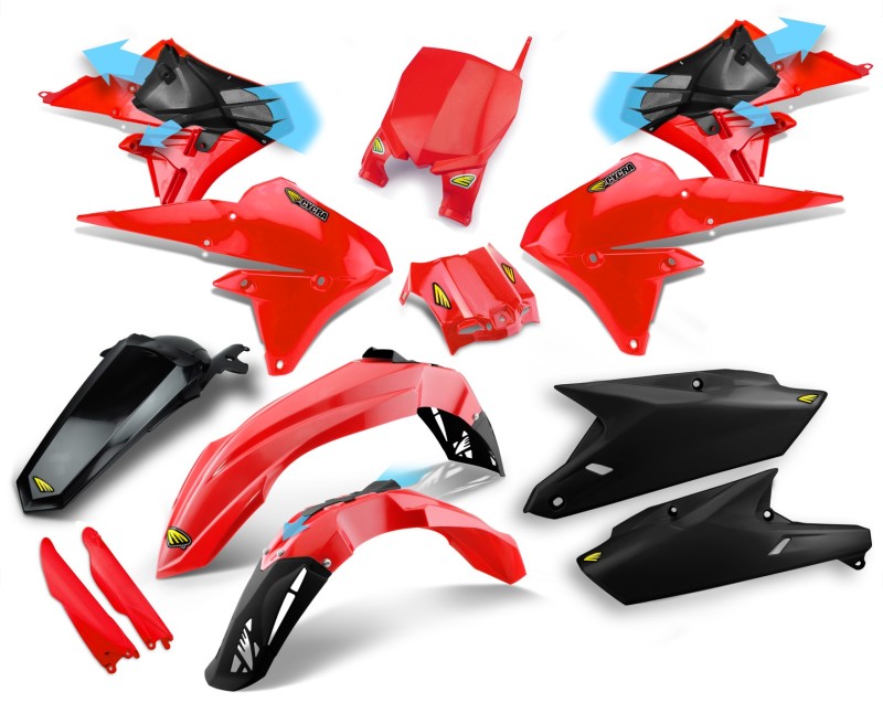 Cycra 14-18 Yamaha YZ250F-YZ450F Powerflow Full Body Kit Red 1CYC-9312-32 1CYC-9312-32 Photo - Primary