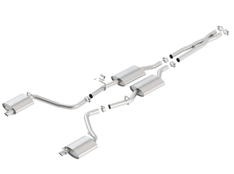 Borla 15-16 Dodge Charger 3.6L V6 S-Type Cat Back Exhaust (Uses Factory Valence) 140685 140685 Photo - Primary