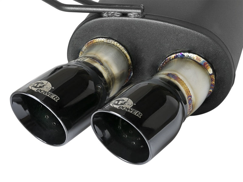 aFe MACH Force-Xp 2-1/2in 304 SS Cat-Back Exhaust w/ Black Tips 05-08 BMW Z4 M Coupe (E86) L6 3.2L 49-36339-B 49-36339-B Photo - Unmounted