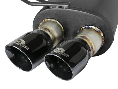 aFe MACH Force-Xp 2-1/2in 304 SS Cat-Back Exhaust w/ Black Tips 05-08 BMW Z4 M Coupe (E86) L6 3.2L 49-36339-B 49-36339-B Photo - Unmounted