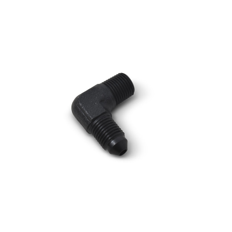 Russell -3AN 1/8 inch NPT Pipe Male 90° Brake Adapter Fitting - Black 642793 Photo - out of package