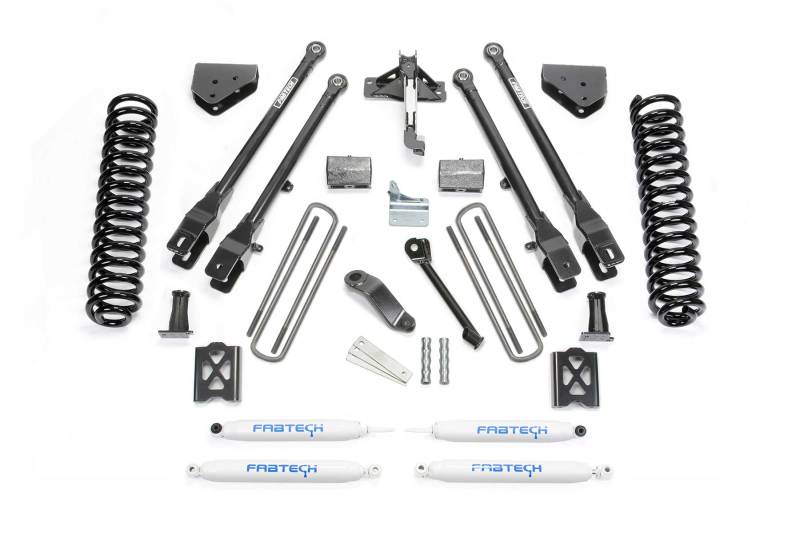 Fabtech 05-07 Ford F350 4WD 6in 4 Link System w/Perf. Shocks K20132 K20132 Photo - Primary