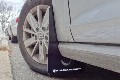 Rally Armor 2015+ MKVII VW Golf/GTI/TSI/SPORTWAGEN/ALLTRACK Mud Flaps Silver Logo 0UP44 MF37-UR-BLK/SIL User 1