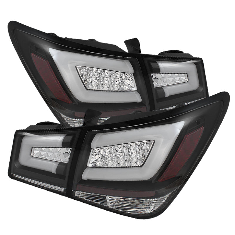 Spyder Chevy Cruze 2011-2014 Light Bar LED Tail Lights Black ALT-YD-CCRZ11-LBLED-BK 5076595 5076595 Photo - Primary