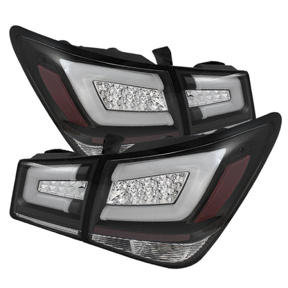 Spyder Chevy Cruze 2011-2014 Light Bar LED Tail Lights Black ALT-YD-CCRZ11-LBLED-BK 5076595 5076595 Photo - Primary