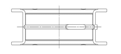 ACL Ford 4 2300cc OHV Twin Cam (Dual Spark Plug) Std Extra Clearance Performance Main Bearing Set 5M1743HX-STD 5M1743HX-STD Technical Drawing