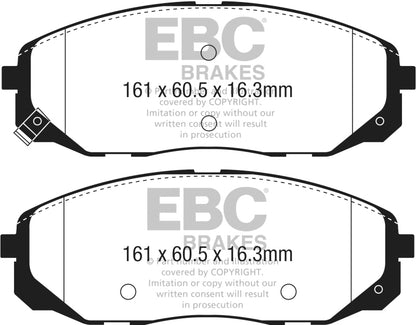 EBC 2015+ Kia Sedona 3.3L Greenstuff Front Brake Pads DP63061 DP63061 Photo - Primary