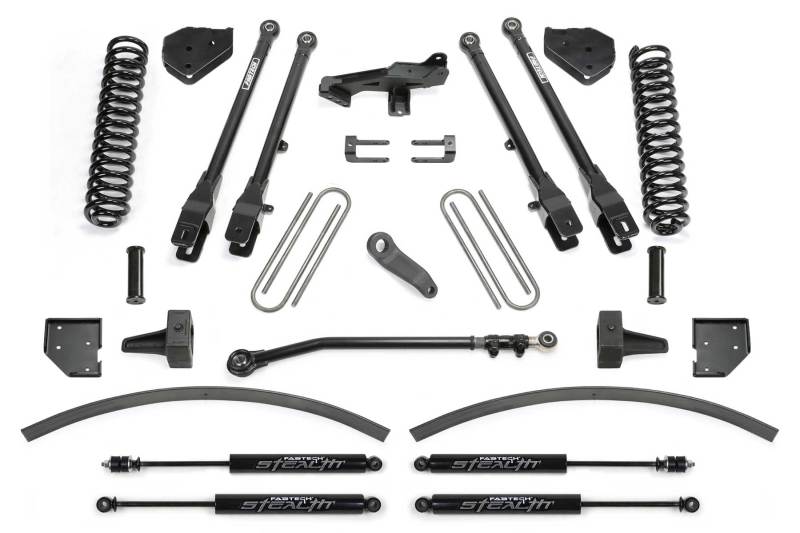 Fabtech 8 in. 4 Link System w/ Stealth Shocks K2266M Photo - Primary