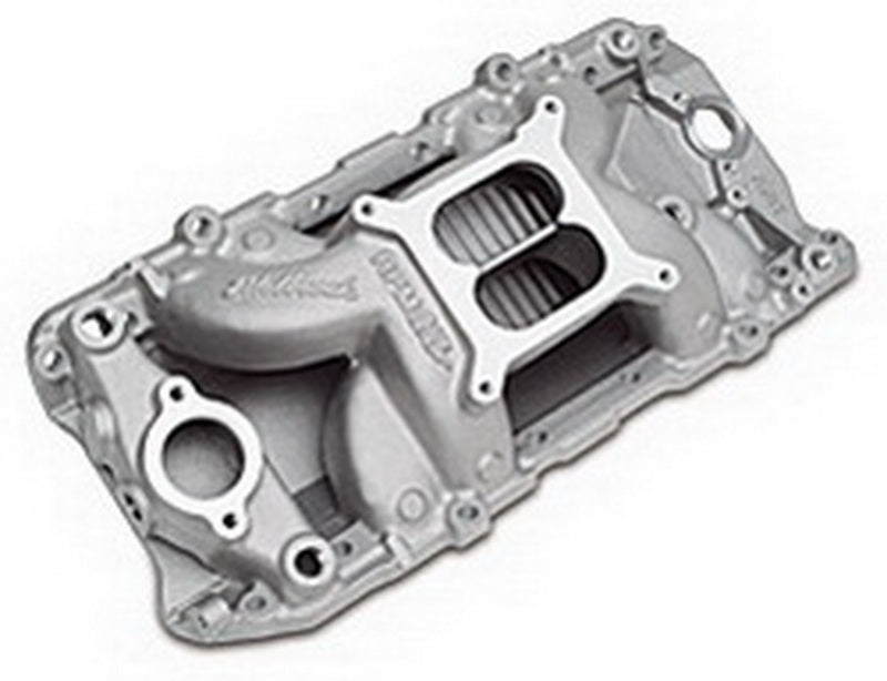 Edelbrock Polished B/B Chevy O-port RPM Air-Gap Manifold 75611 Photo - Primary