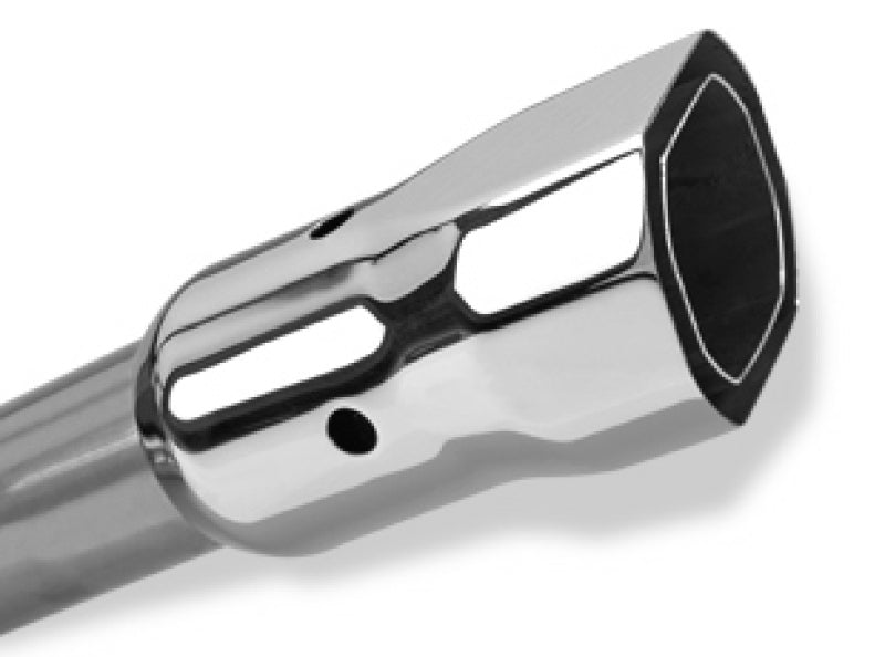 Borla 97-99 Jeep Wrangler 2.5/4.0L w/o Hitch Cat-Back 2.25in Single Sqr Angle Cut Phntm Rear 14728 14728 Photo - Close Up