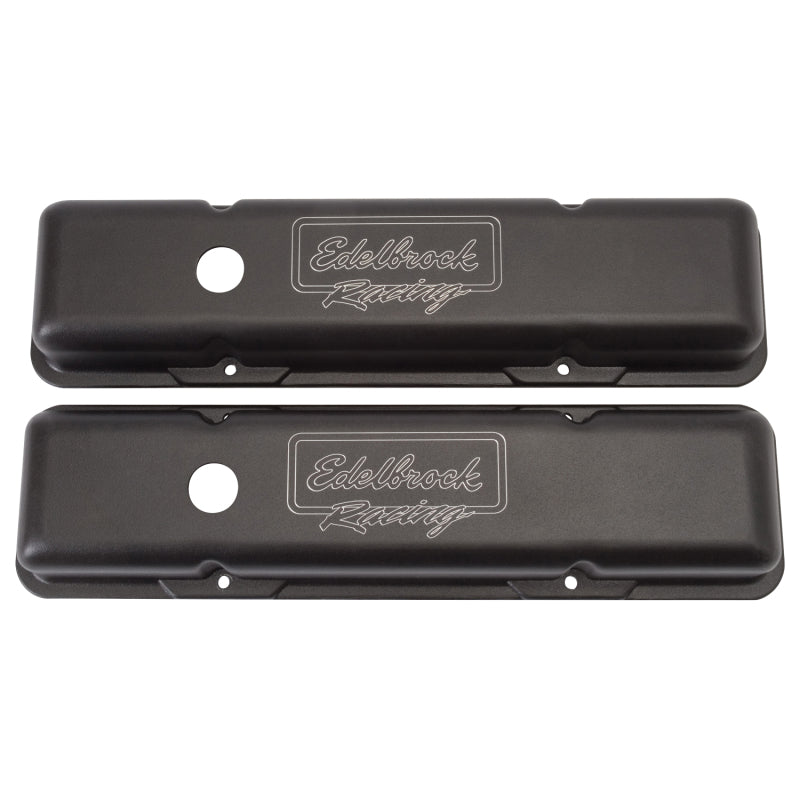 Edelbrock Valve Cover, Victor Series, Chevrolet, 1959-1986 262-400 CID V8, Low 41713 Photo - Primary