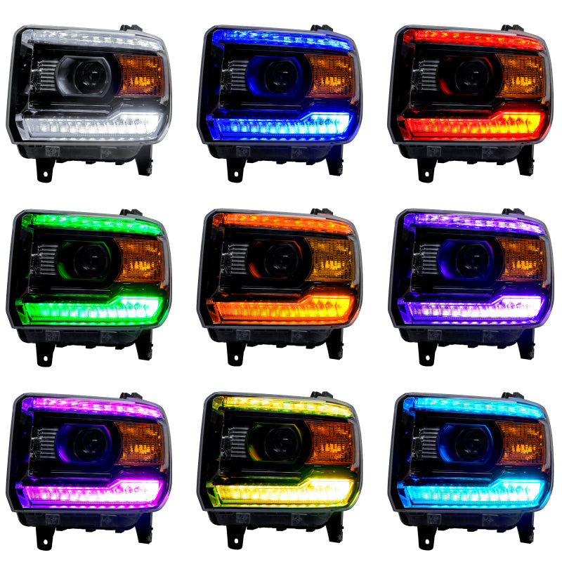 ORACLE Lighting Oracle 14-15 GMC Sierra Headlight DRL Upgrade Kit - ColorSHIFT w/ Simple Controller 2450-504 2450-504 Photo - lifestyle view