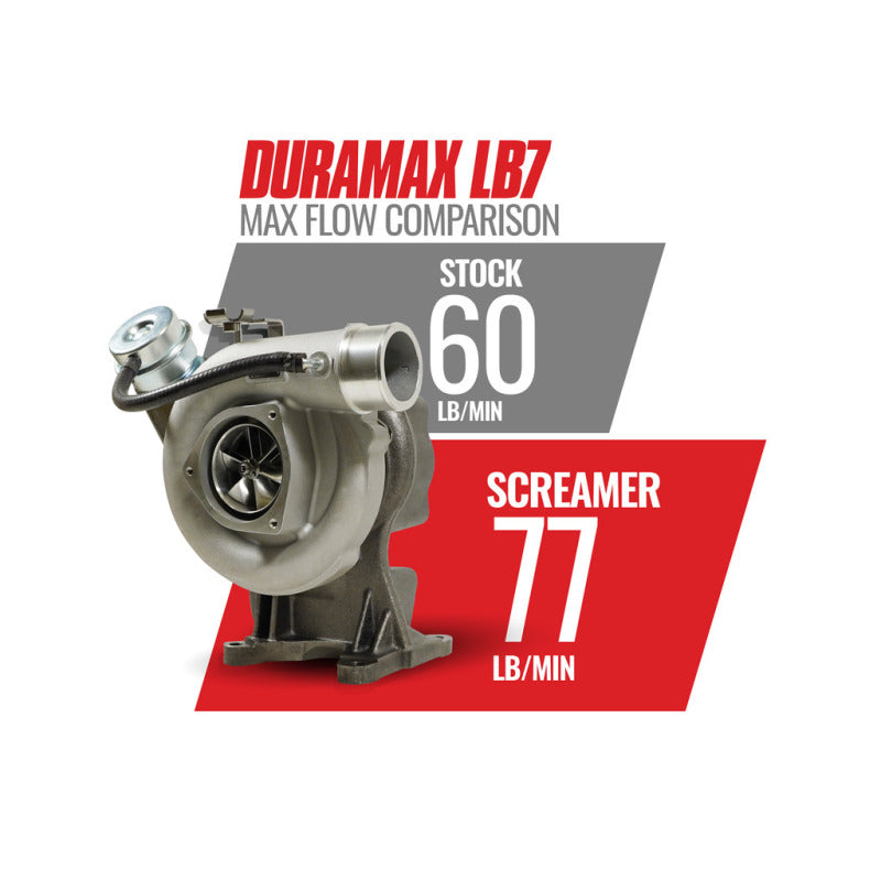 BD Diesel Duramax Screamer Turbo - 2001-2004 Chevrolet LB7 6.6L VICU/VIDR 1045837 1045837 Technical Drawing