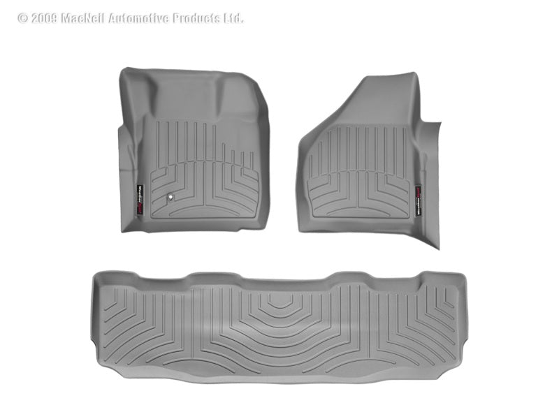 WeatherTech WT FloorLiner - Rear - Grey Floor Mats Floor Mats - Rubber main image