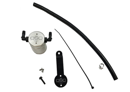 J&L 16-21 Honda Civic 1.5L Turbo (EX & Si) Passenger Side Oil Separator 3.0 - Clear Anodized 3102P-C 3102P-C Photo - Primary