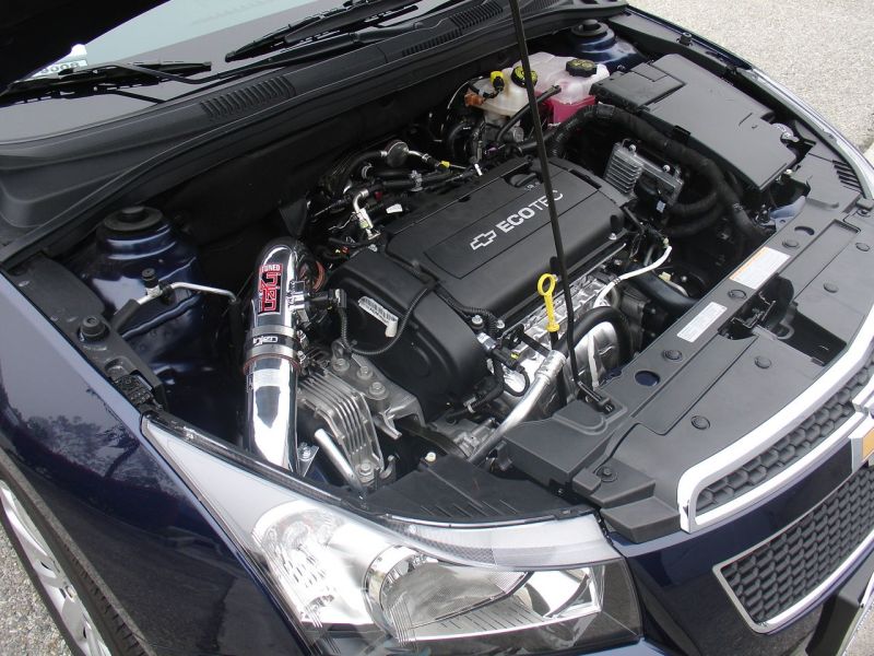 Injen 11-13 Chevrolet Cruze 1.8L 4cyl Black Cold Air Intake SP7028BLK Photo - Mounted