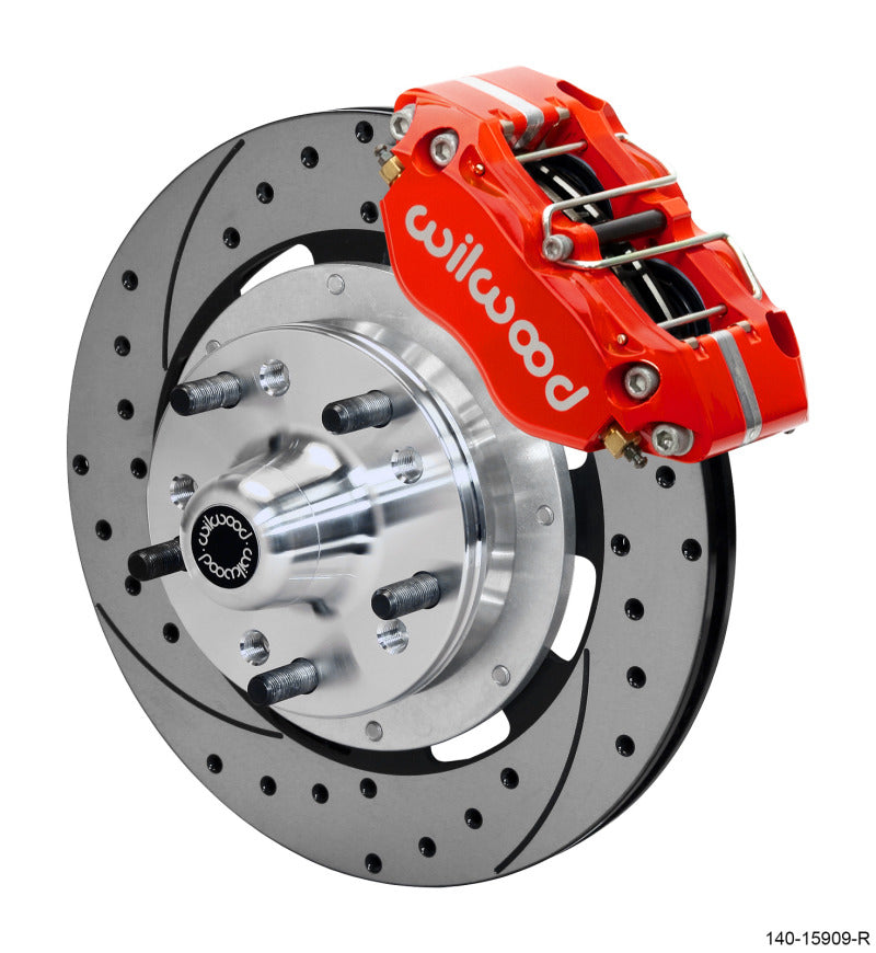Wilwood Dynapro 4R Front Kit 11.75in SPR Drilled and Slotted Rotors - Red 140-15909-DR 140-15909-DR User 1