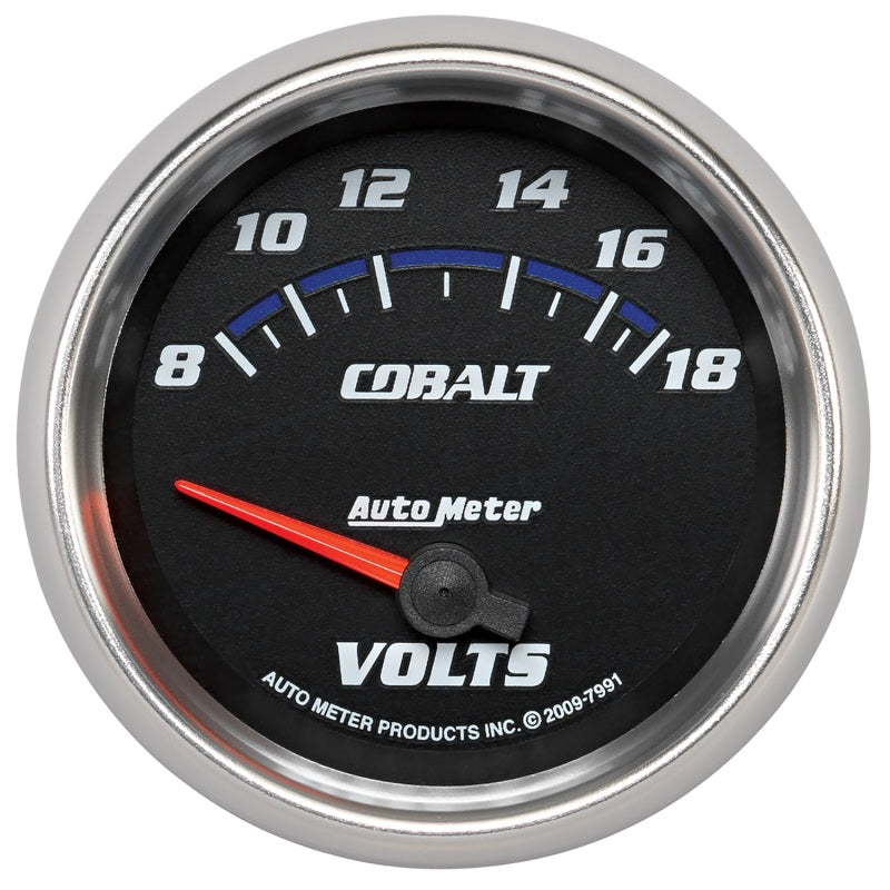 Autometer Gauge, Voltmeter, 2 5/8", 18V, Electric, Cobalt 7991 Photo - Primary