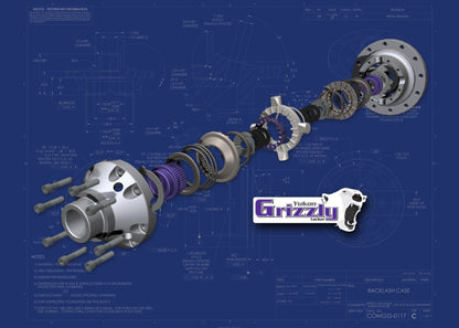 Yukon Gear & Axle Yukon Gear Grizzly Locker / Dana 50 / 30 Spline YGLD50-30 YGLD50-30 Technical Drawing