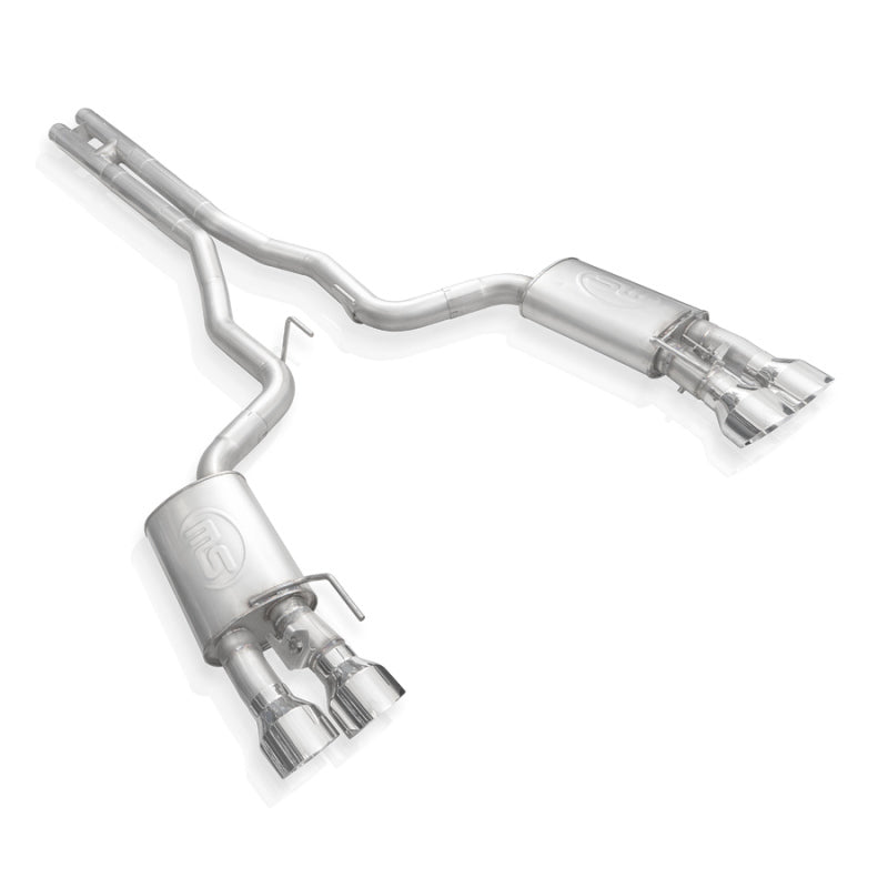 Stainless Works 2020 Ford GT500 Redline Catback H-Pipe Exhaust Factory Connect - Polished Tips GT500CBHFCR