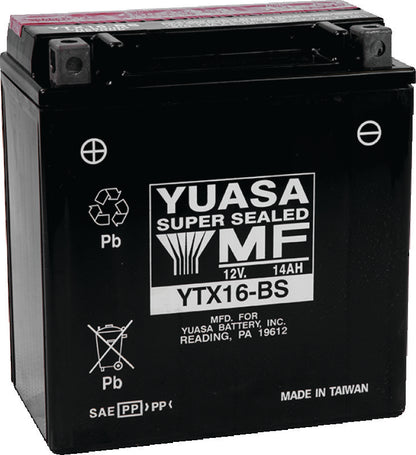 Yuasa Battery Yuasa Ytx16-Bs Yuasa Battery YUAM32X6S YUAM32X6S Photo - Primary