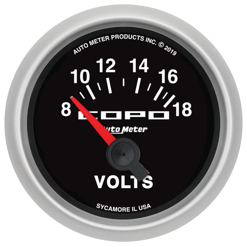 Autometer 52mm 18V Electric Voltmeter Chevrolet COPO Camaro 880874 880874 Photo - Primary