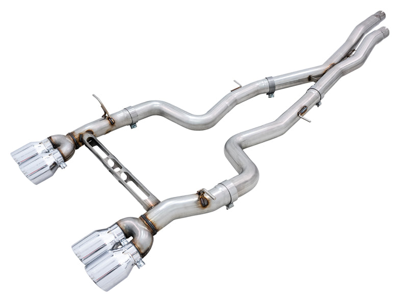 AWE Tuning BMW F8X M3/M4 Track Edition Catback Exhaust - Chrome Silver Tips 3020-42082 3020-42082 Photo - Primary