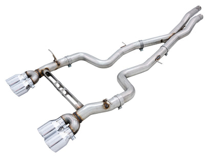 AWE Tuning BMW F8X M3/M4 Track Edition Catback Exhaust - Chrome Silver Tips 3020-42082 3020-42082 Photo - Primary