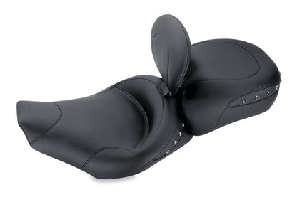 Mustang Motorcycle Mustang 97-07 Harley Rd King,06-07 Str Glide,00-05 Eagle Solo Seat w /DBR Black Pearls - Black 79102 79102 Photo - Primary