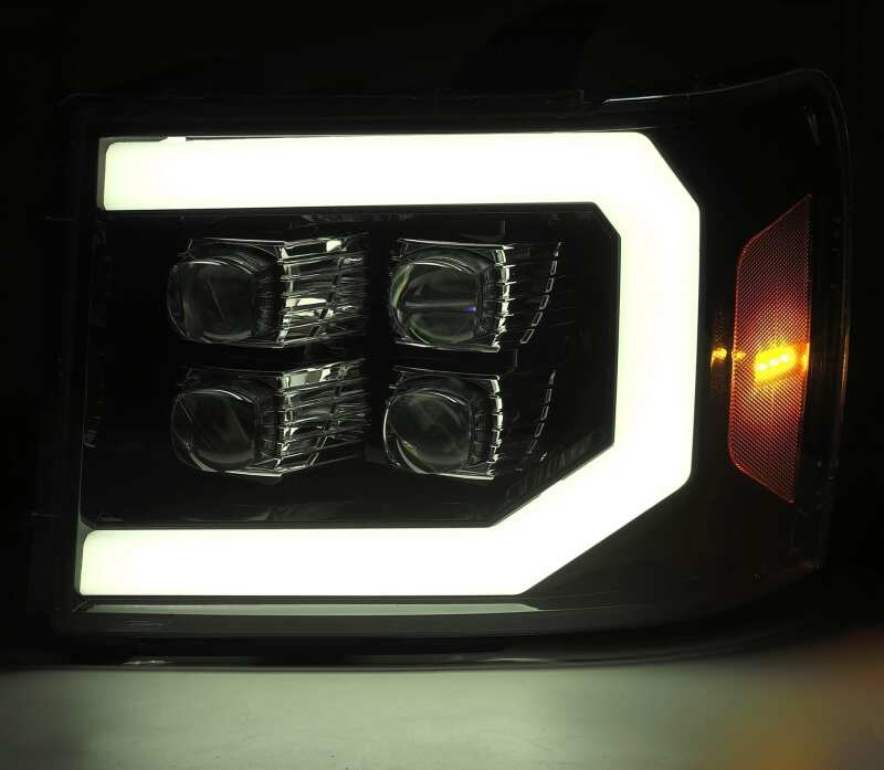 AlphaRex 07-14 GMC 2500HD NOVA LED Proj Headlight Plank Style Matte Blk w/Activ Light/Seq Signal/DRL 880607 880607 User 4