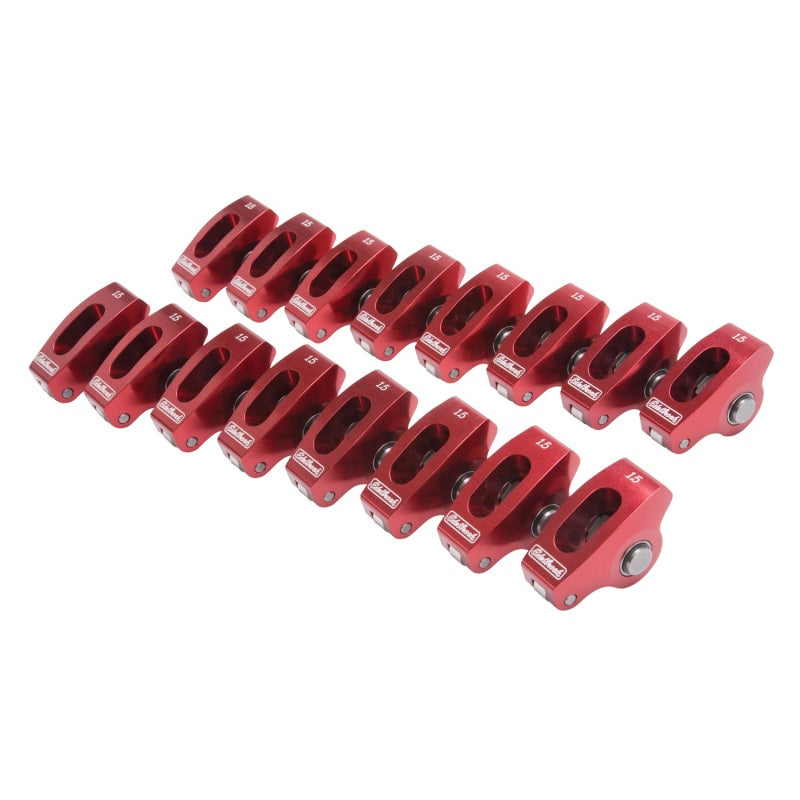 Edelbrock Roller Rocker Arm Wide Body SBC 1 5 1 (Set of 16) 77760 77760 Photo - Unmounted