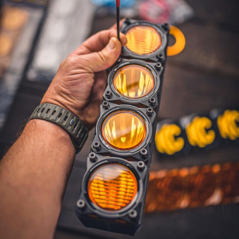 KC HiLiTES FLEX ERA LED Light Bar Bezel Kit for 10in. Segments - Gloss Black 30581 30581 Photo - lifestyle view