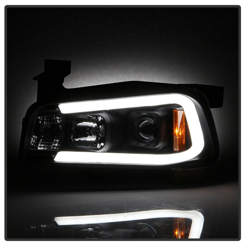 Spyder Dodge Charger 06-10 Projector Headlights - LED Light Bar - Black PRO-YD-DCH05V2-LB-BK 5085245 5085245 Photo - Unmounted