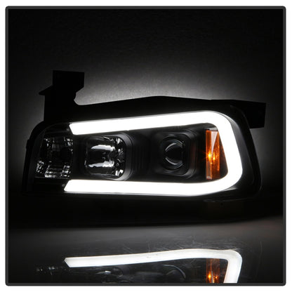 Spyder Dodge Charger 06-10 Projector Headlights - LED Light Bar - Black PRO-YD-DCH05V2-LB-BK 5085245 5085245 Photo - Unmounted