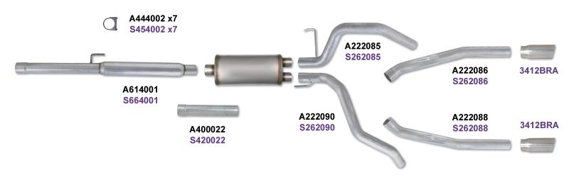 Diamond Eye Performance Diamond Eye KIT 3in CB DUAL AL: DODGE 1500 2009-12 HEMI K3222A K3222A User 1