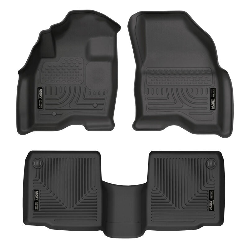 Husky Liners 11-12 Ford Explorer WeatherBeater Combo Black Floor Liners (3pc) 98761 Photo - Primary