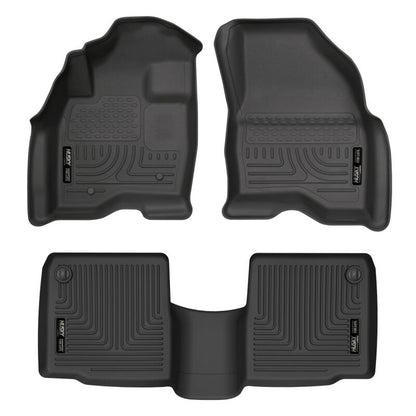 Husky Liners 11-12 Ford Explorer WeatherBeater Combo Black Floor Liners (3pc) 98761 Photo - Primary