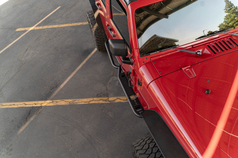 DV8 Offroad 07-18 Jeep Wrangler JK (4 Door Only) OE Plus Side Steps SRJK-08 SRJK-08 Photo - Unmounted