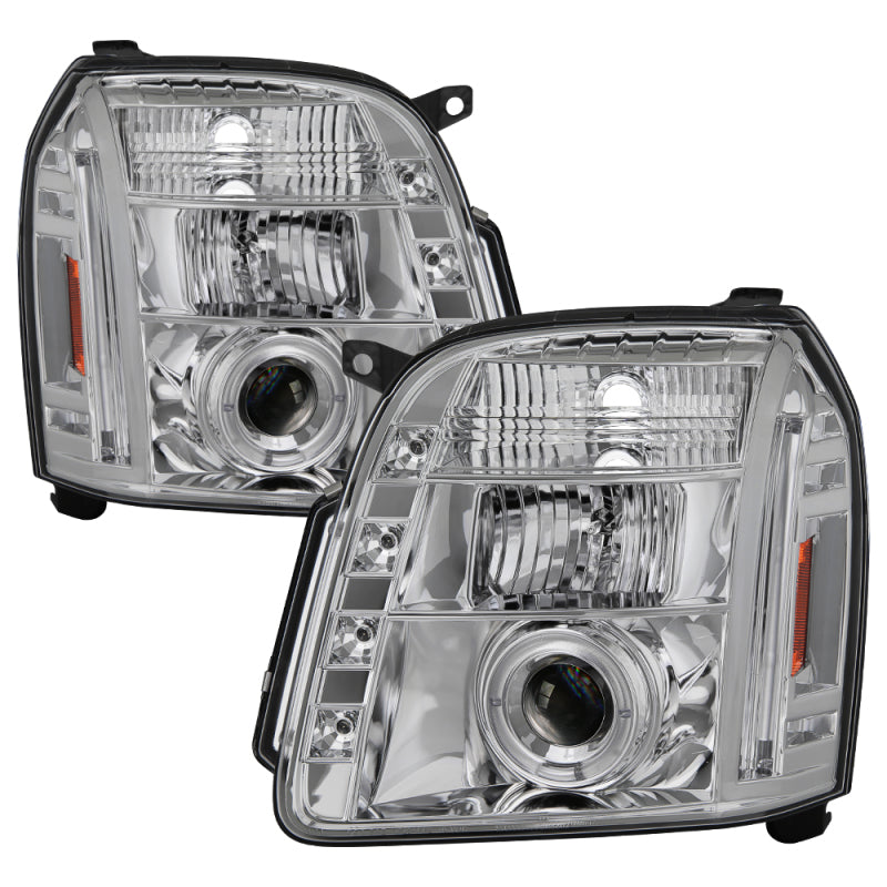 Spyder GMC Yukon 07-14/GMC Yukon XL 07-14 Projector Headlights LED Halo LED Chrome PRO-YD-GY07-HL-C 5029324 5029324 Photo - Primary
