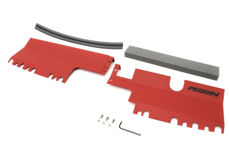 Perrin Performance Perrin 15-21 WRX/STI Radiator Shroud (Without OEM Intake Scoop) - Red PSP-ENG-512-2RD