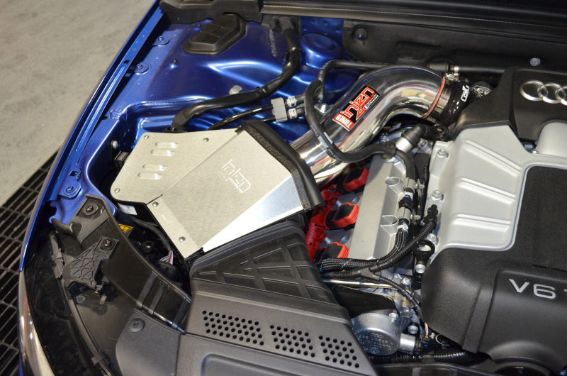 Injen Polished Short Ram Intake 2015 Audi B8/S4 3.0L TFSI Supercharged SP3081P Photo - Mounted
