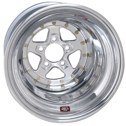 Weld Alumastar 2.0 15x4 / 5x4.75 BP 1.7 / 5in. BS Polished Wheel - Non-Beadlock 88-504272 88-504272 User 1