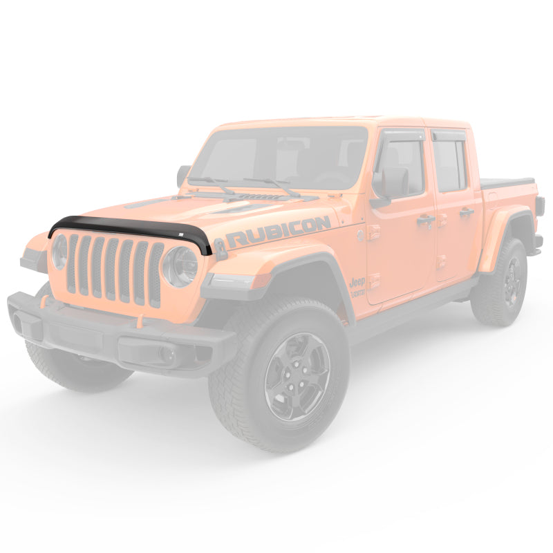 EGR Jeep 2018+ Wrangler / 2020+ Gladiator Superguard Hood Shield - Dark Smoke (305251) 305251 305251 Photo - Mounted