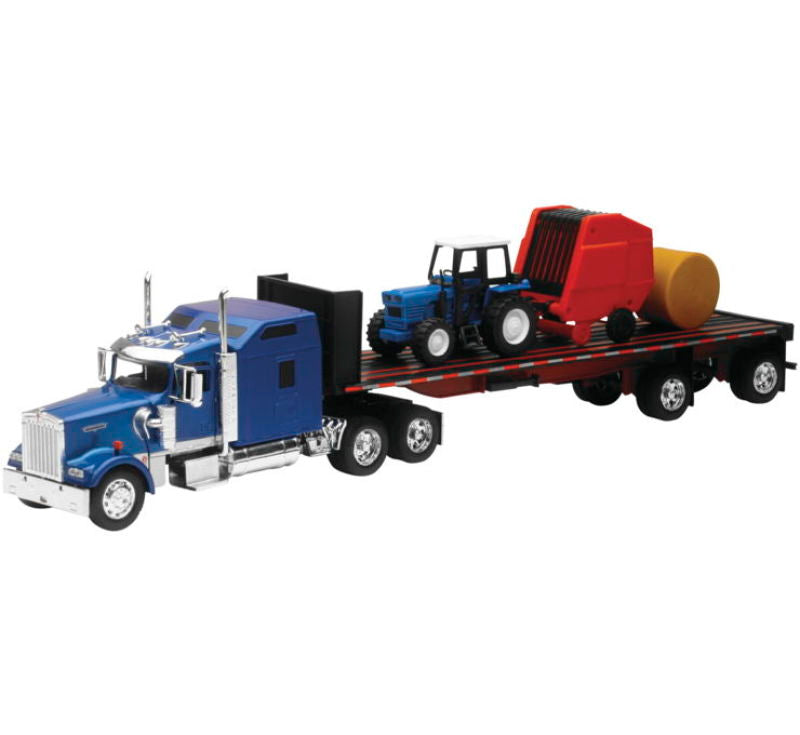 New Ray Toys Kw W900 Fltbd Tractor 1:32 SS-10353E