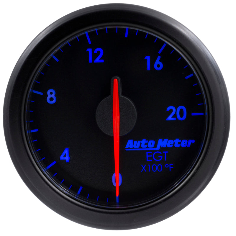 Autometer 2-1/16" E.G.T, 0-2000`F, Airdrive, Black 9145-T User 6
