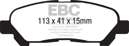 EBC Disc Brake Pad Set DP41838R Photo - Primary