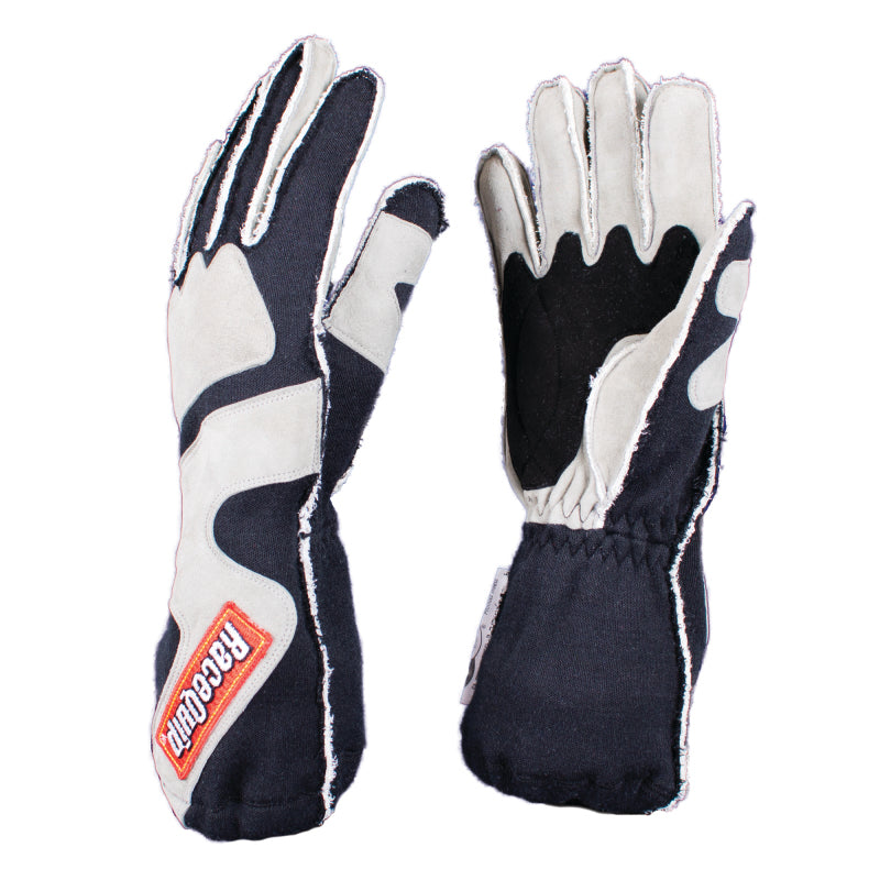 Racequip 356 Series SFI-5 Outseam Gloves With Cuff - Gray/Black - 2X-Large 356607 Photo - Primary