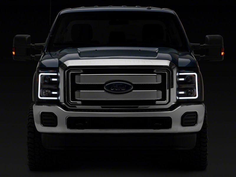 Raxiom 11-16 Ford F-250 Super Duty LED Projector Headlights - Blk Housing (Clear Lens) SD3620 SD3620 Photo - Close Up